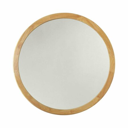 CHLOE LIGHTING 32 in. Reflection Framed Wall Mirror, Maple CH8M829MW28-FRD